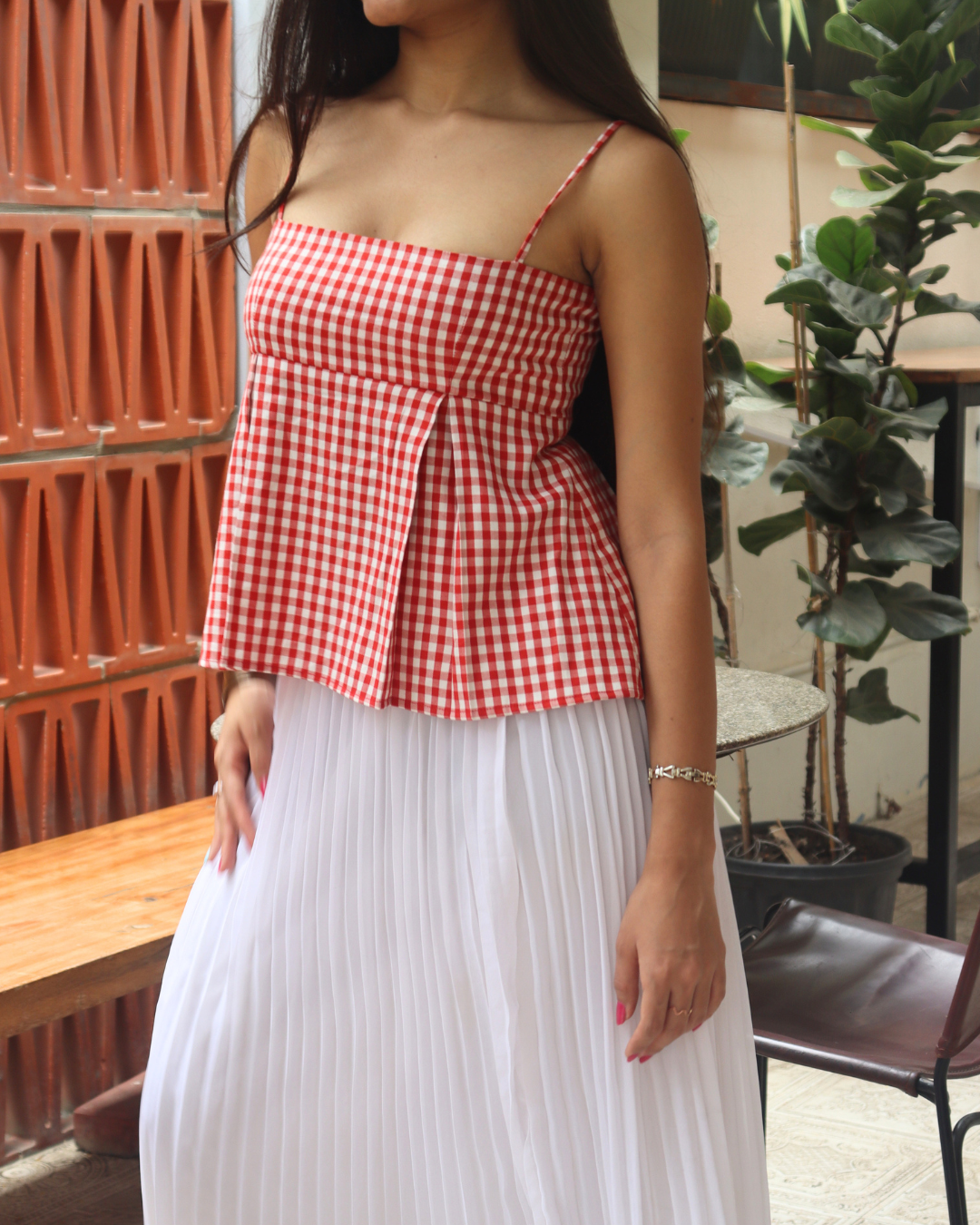 Gingham top